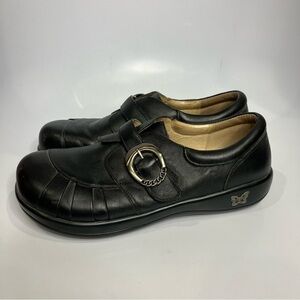 Alegria Khloe black Nappa professional shoes leather buckle women’s size‎ 42